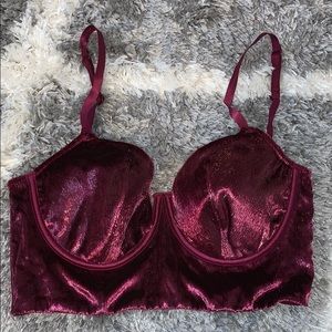 Burgundy bralet